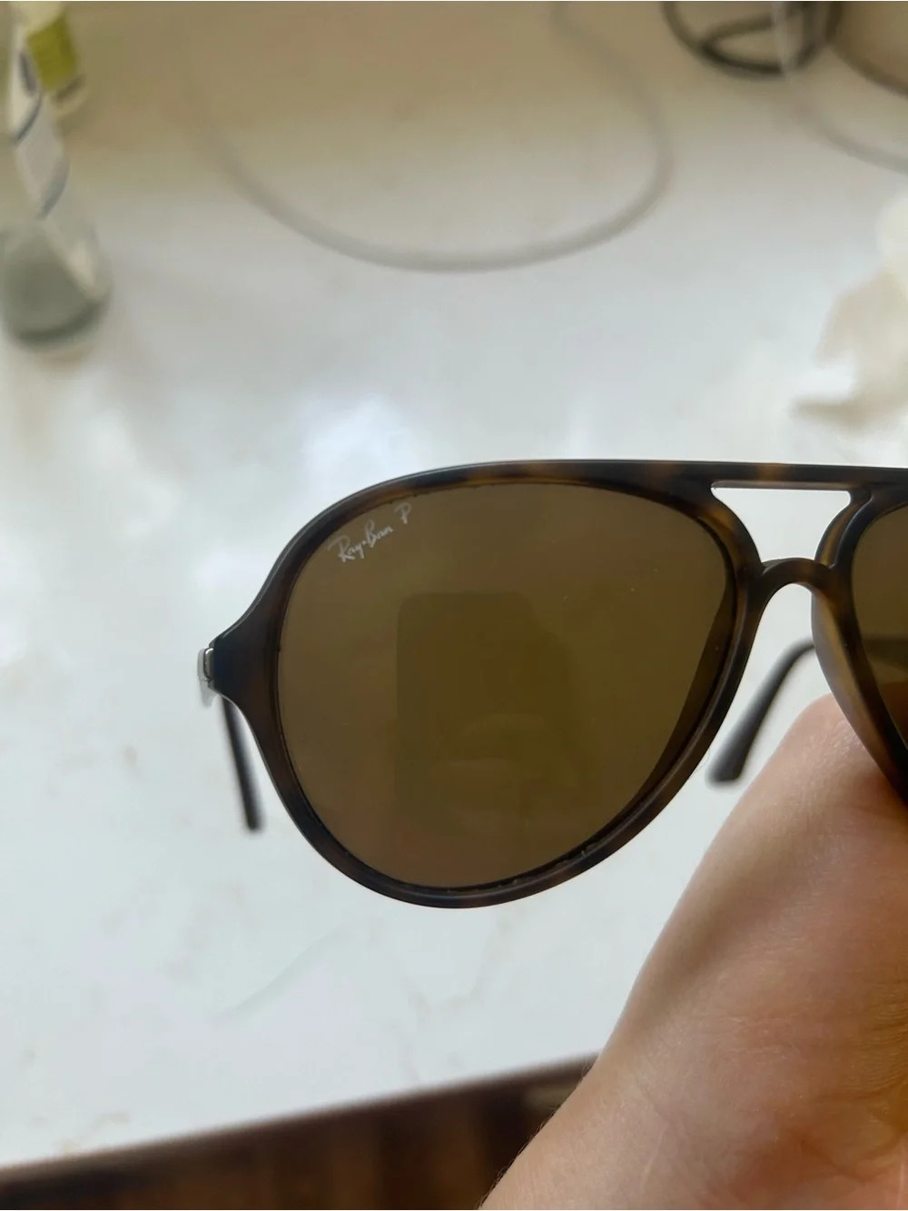 Ray-Ban Brown Tortoiseshell Aviator Sunglasses
